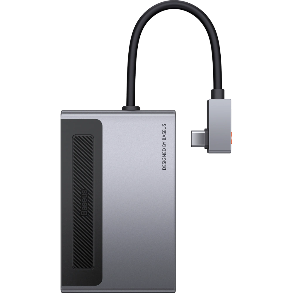 Hurtownia GSM - Hub 6v1 Baseus Magic, USB-C na USB 3.0 + HDMI + USB-C PD + Jack 3.5mm + microSD/SD s klipem na obrazovku - BSU2765 - {ean13} - Hurt