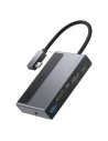 Hurtownia GSM - Hub 6w1 Baseus Magic, USB-C do USB 3.0 + HDMI + USB-C PD + Jack 3.5mm + microSD/SD z klipsem na ekran - BSU2765 - {ean13} - Hurt