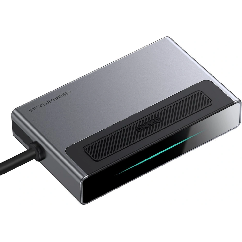 Hurtownia GSM - Hub 6v1 Baseus Magic, USB-C na USB 3.0 + HDMI + USB-C PD + Jack 3.5mm + microSD/SD s klipem na obrazovku - BSU2765 - {ean13} - Hurt