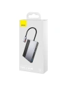 Hurtownia GSM - Hub 6v1 Baseus Magic, USB-C na USB 3.0 + HDMI + USB-C PD + Jack 3.5mm + microSD/SD s klipem na obrazovku - BSU2765 - {ean13} - Hurt