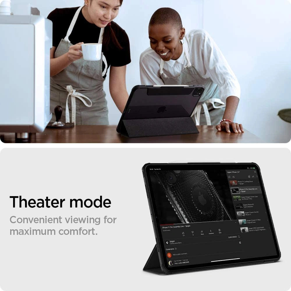 Hurtownia GSM - Etui Spigen Ultra Hybrid Pro Apple iPad Pro 12.9 2021 (5. generace) Černá - SPN1643BLK - {ean13} - Hurt
