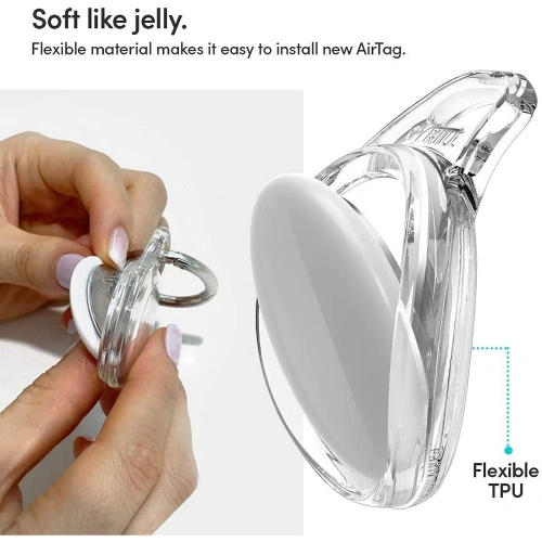 Etui Spigen Cyrill Shine Apple AirTag Crystal Clear