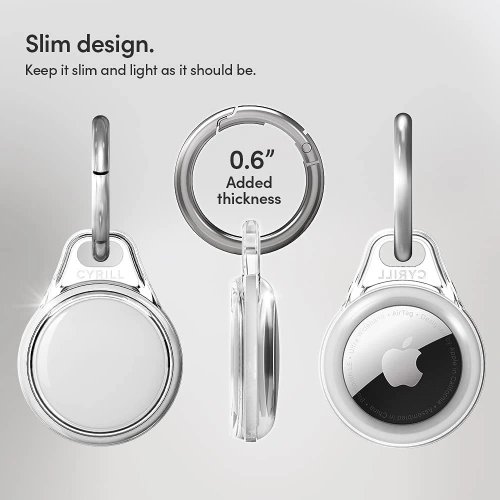 Etui Spigen Cyrill Shine Apple AirTag Crystal Clear