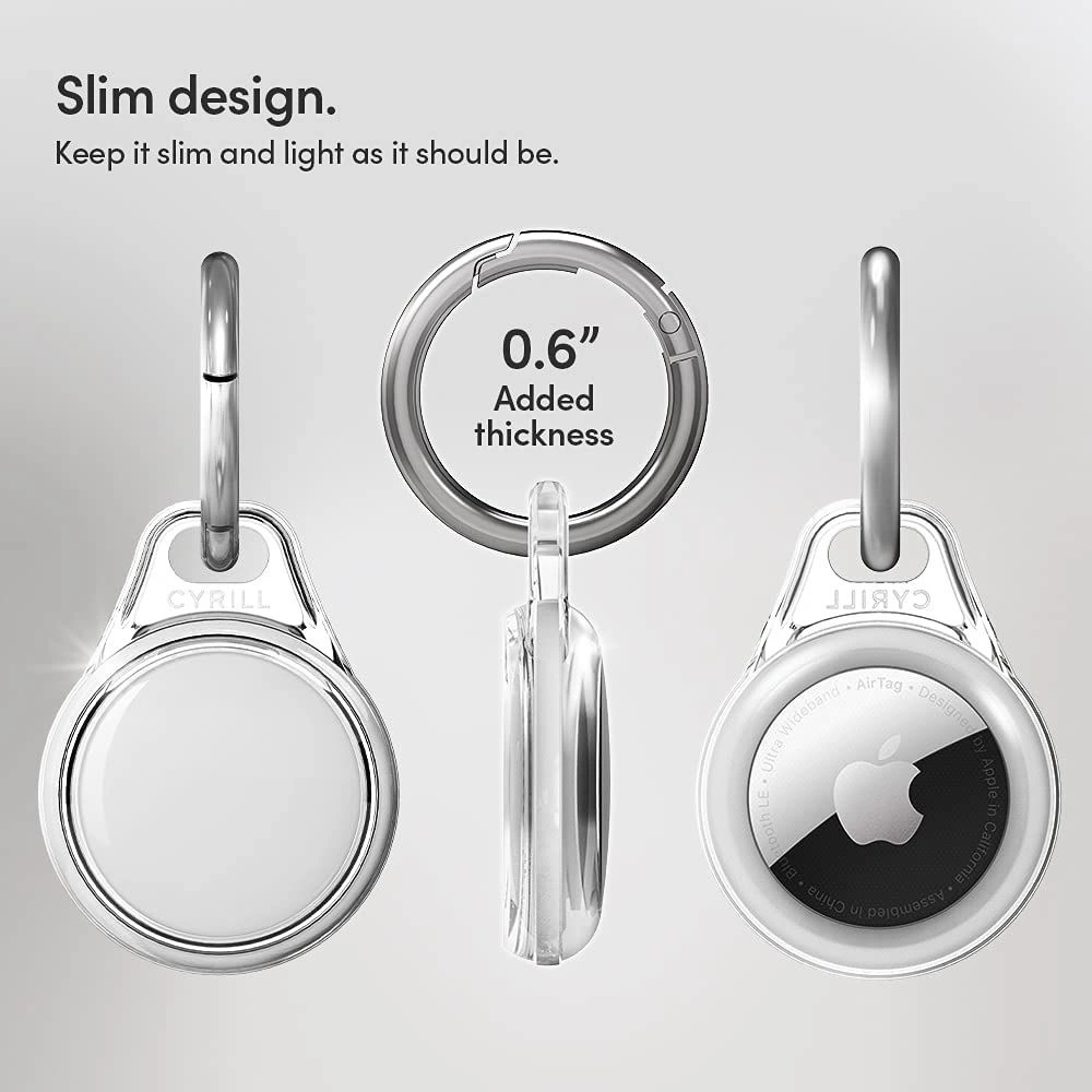 Wholesale Spigen Cyrill Shine Apple AirTag Crystal Clear - SPN1645CL - {ean13} - Hurt