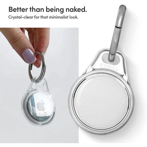 Etui Spigen Cyrill Shine Apple AirTag Crystal Clear