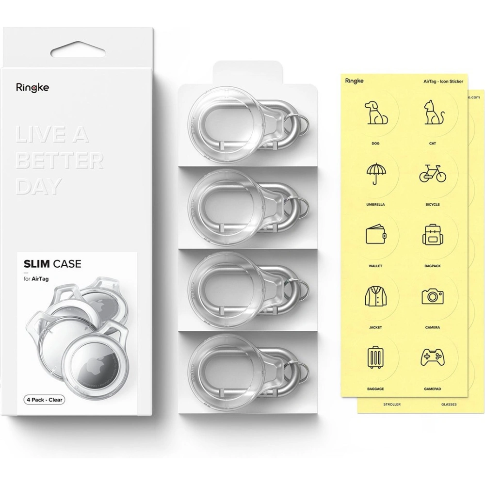 Wholesale Ringke Slim Apple AirTag Clear [4 PACK] - RGK1418 - {ean13} - Hurt