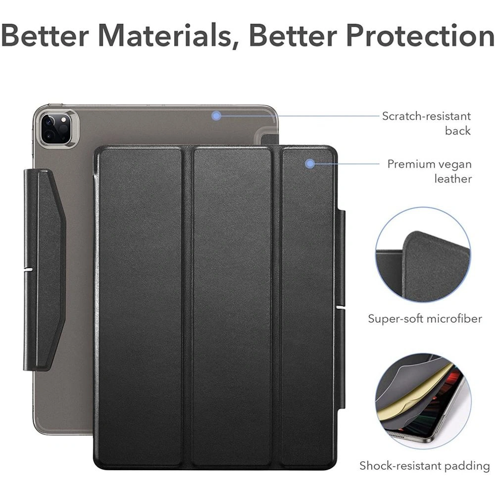 Hurtownia GSM - Etui ESR Ascend Trifold Apple iPad Pro 12.9 2021 (5. generacji) Jelly Black - ESR350BLK - {ean13} - Hurt