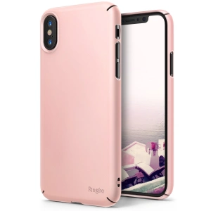 Etui Ringke Slim iPhone X Peach Pink