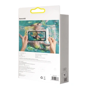Hurtownia GSM - Univerzální vodotěsné pouzdro Baseus Cylinder pro smartphony (bílé) - BSU2768WHT - {ean13} - Hurt