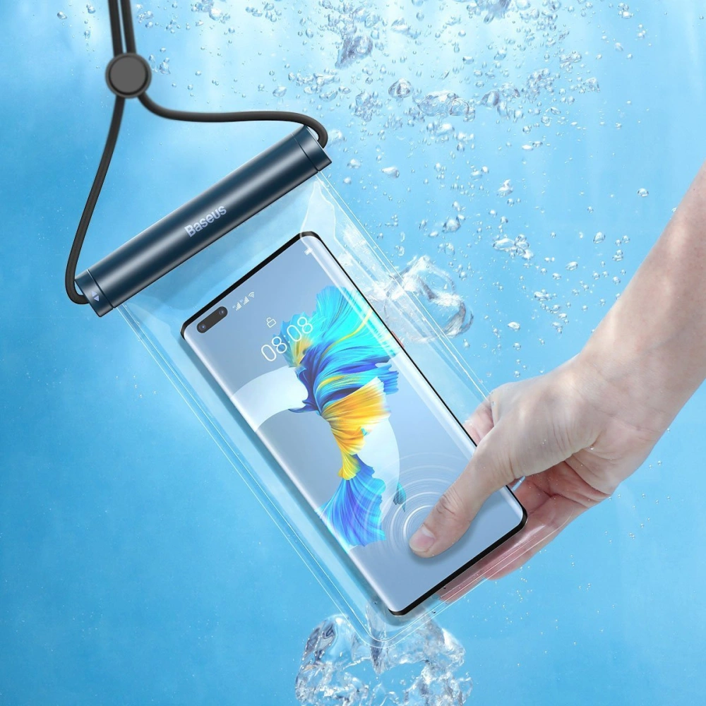 Hurtownia GSM - Univerzální vodotěsné pouzdro Baseus Cylinder na smartphony (modré) - BSU2769BLU - {ean13} - Hurt