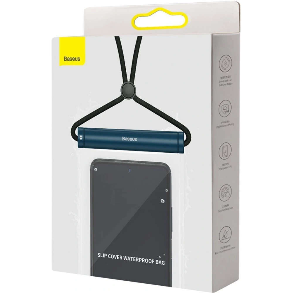 Hurtownia GSM - Univerzální vodotěsné pouzdro Baseus Cylinder na smartphony (modré) - BSU2769BLU - {ean13} - Hurt