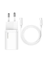 Hurtownia GSM - Ładowarka sieciowa Baseus Super Si Quick Charger 1C 25W z przewodem USB-C do USB-C 1m (biała) - BSU2770WHT - {ean13} - Hurt