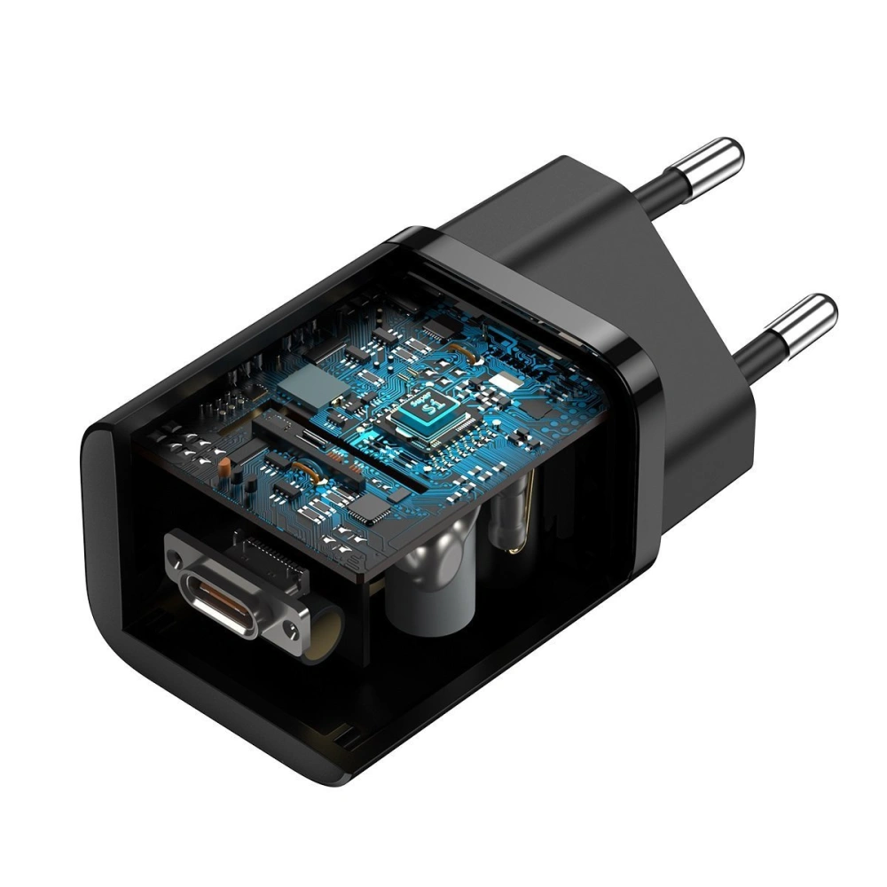 Hurtownia GSM - Ładowarka sieciowa Baseus Super Si Quick Charger 1C 25W z przewodem USB-C do USB-C 1m (czarna) - BSU2771BLK - {ean13} - Hurt