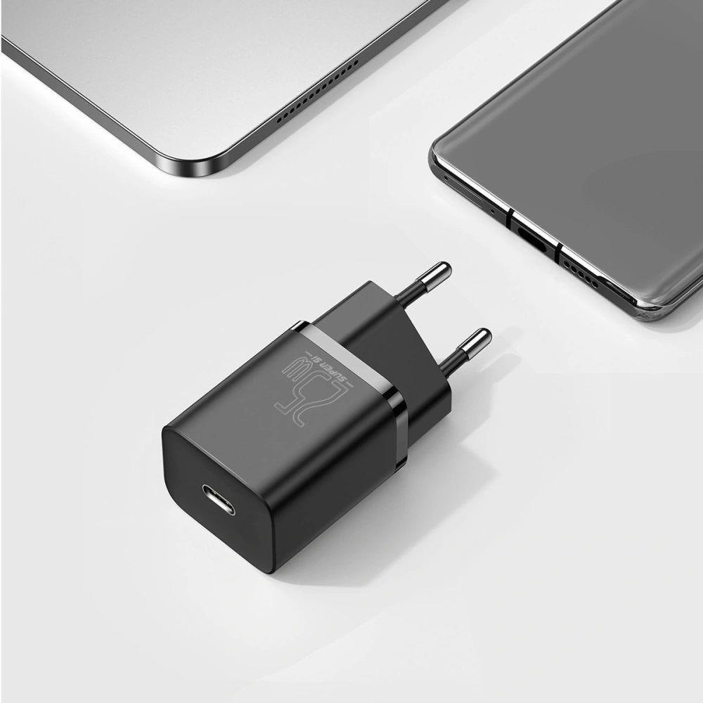 Hurtownia GSM - Ładowarka sieciowa Baseus Super Si Quick Charger 1C 25W z przewodem USB-C do USB-C 1m (czarna) - BSU2771BLK - {ean13} - Hurt