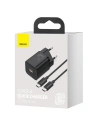 Hurtownia GSM - Síťová nabíječka Baseus Super Si Quick Charger 1C 25W s kabelem USB-C na USB-C 1m (černá) - BSU2771BLK - {ean13} - Hurt