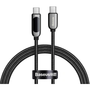 Kabel USB-C do USB-C Baseus Display, Power Delivery, 100W, 1m (czarny)