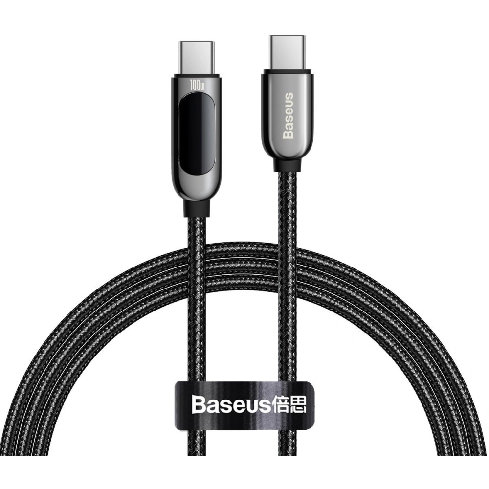 Hurtownia GSM - Kabel USB-C do USB-C Baseus Display, Power Delivery, 100W, 1m (czarny) - BSU2773BLK - {ean13} - Hurt