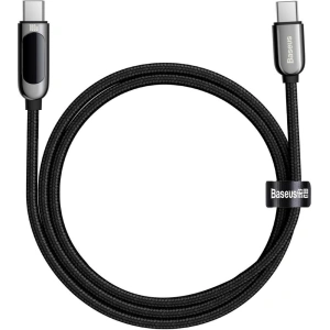 Kabel USB-C do USB-C Baseus Display, Power Delivery, 100W, 1m (czarny)