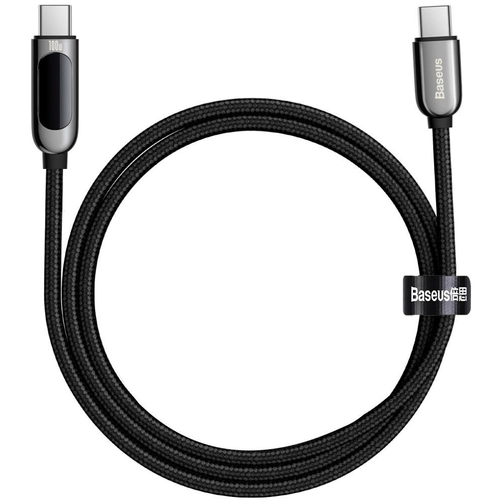 Hurtownia GSM - Kabel USB-C do USB-C Baseus Display, Power Delivery, 100W, 1m (czarny) - BSU2773BLK - {ean13} - Hurt