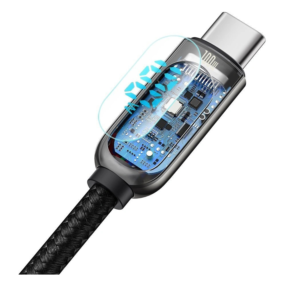 Hurtownia GSM - Kabel USB-C do USB-C Baseus Display, Power Delivery, 100W, 1m (czarny) - BSU2773BLK - {ean13} - Hurt