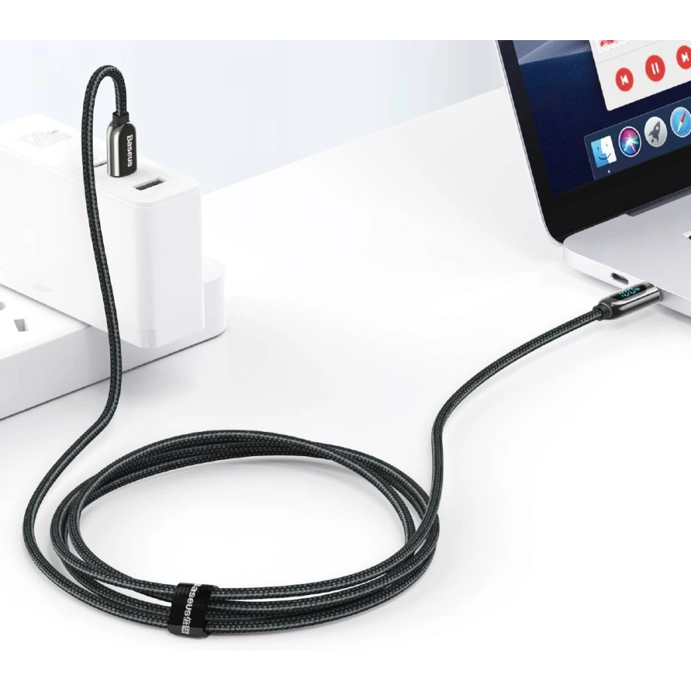 Hurtownia GSM - Kabel USB-C do USB-C Baseus Display, Power Delivery, 100W, 1m (černý) - BSU2773BLK - {ean13} - Hurt