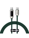 Kabel USB-C do USB-C Baseus Display, Power Delivery, 100W, 1m (zielony)