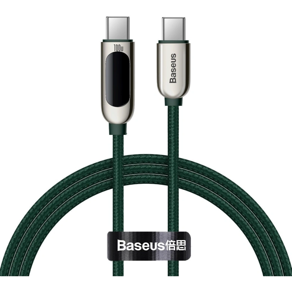 Hurtownia GSM - Kabel USB-C do USB-C Baseus Display, Power Delivery, 100W, 1m (zielony) - BSU2774GRN - {ean13} - Hurt