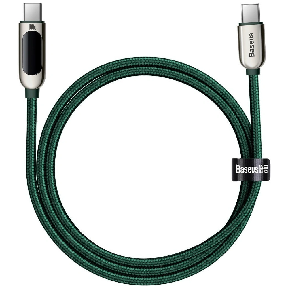 Hurtownia GSM - Kabel USB-C do USB-C Baseus Display, Power Delivery, 100W, 1m (zielony) - BSU2774GRN - {ean13} - Hurt