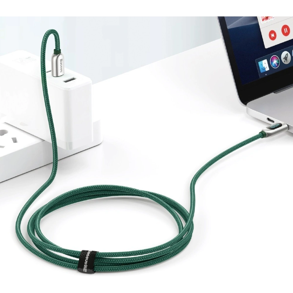Hurtownia GSM - Kabel USB-C do USB-C Baseus Display, Power Delivery, 100W, 1m (zielony) - BSU2774GRN - {ean13} - Hurt