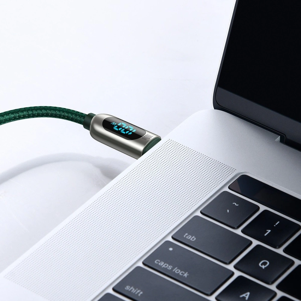Hurtownia GSM - Kabel USB-C do USB-C Baseus Display, Power Delivery, 100W, 1m (zielony) - BSU2774GRN - {ean13} - Hurt