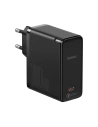 Síťová nabíječka Baseus GaN2, USB-C, 100W, QC 5.0 (černá) + kabel USB-C do USB-C, 5A, 1,5m (černý)