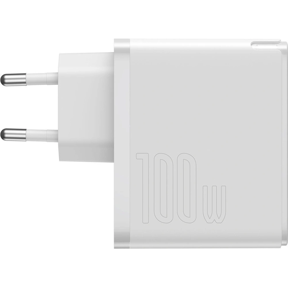 Hurtownia GSM - Síťová nabíječka Baseus GaN2, USB-C, 100W, QC 5.0 (bílá) + kabel USB-C do USB-C, 5A, 1,5m (bílý) - BSU2779WHT - {ean13} - Hurt