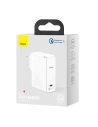 Hurtownia GSM - Síťová nabíječka Baseus GaN2, USB-C, 100W, QC 5.0 (bílá) + kabel USB-C do USB-C, 5A, 1,5m (bílý) - BSU2779WHT - {ean13} - Hurt