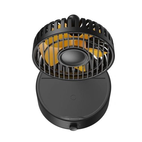Wentylator biurkowy Baseus Hermit z ładowarką indukcyjną 10W (czarny)