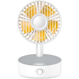 Wholesale Baseus Hermit desktop wireless charger 10W with oscillating fan (white) - BSU2782WHT - {ean13} - Hurt