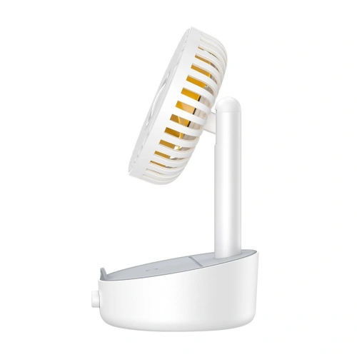 Wentylator biurkowy Baseus Hermit z ładowarką indukcyjną 10W (biały)