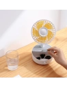 Wholesale Baseus Hermit desktop wireless charger 10W with oscillating fan (white) - BSU2782WHT - {ean13} - Hurt