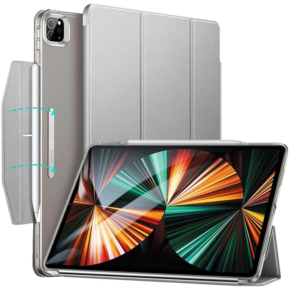 Hurtownia GSM - Etui ESR Ascend Trifold Apple iPad Pro 12.9 2021 (5. generace) Stříbrná šedá - ESR353SLVGRY - {ean13} - Hurt