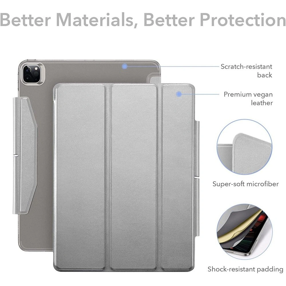 Hurtownia GSM - Etui ESR Ascend Trifold Apple iPad Pro 12.9 2021 (5. generace) Stříbrná šedá - ESR353SLVGRY - {ean13} - Hurt