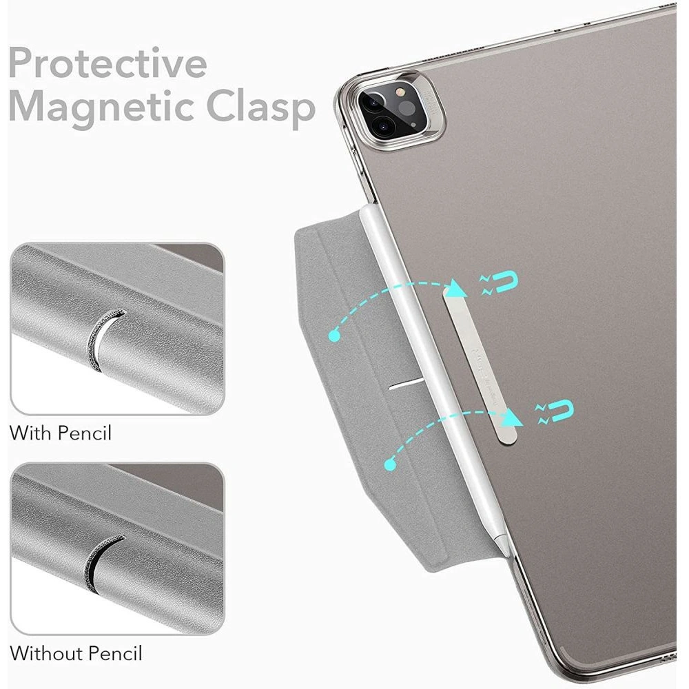 Hurtownia GSM - Etui ESR Ascend Trifold Apple iPad Pro 12.9 2021 (5. generace) Stříbrná šedá - ESR353SLVGRY - {ean13} - Hurt