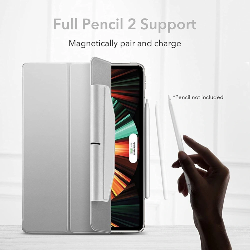 Hurtownia GSM - Etui ESR Ascend Trifold Apple iPad Pro 12.9 2021 (5. generace) Stříbrná šedá - ESR353SLVGRY - {ean13} - Hurt