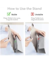Wholesale ESR Ascend Trifold Apple iPad Pro 12.9 2021 Silver Grey - ESR353SLVGRY - {ean13} - Hurt