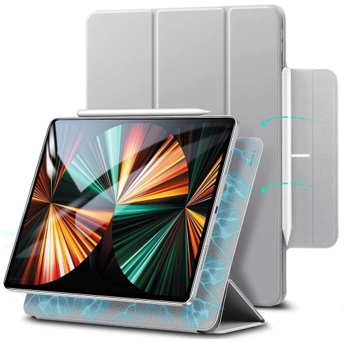 Etui ESR Rebound Magnetic Apple iPad Pro 12.9 2020/2021 (2. i 3. generacji) Silver Grey