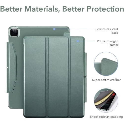 Etui ESR Ascend Trifold Apple iPad Pro 12.9 2021 (5. generacji) Forest Green
