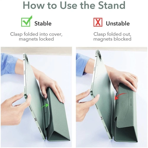 Etui ESR Ascend Trifold Apple iPad Pro 12.9 2021 (5. generacji) Forest Green