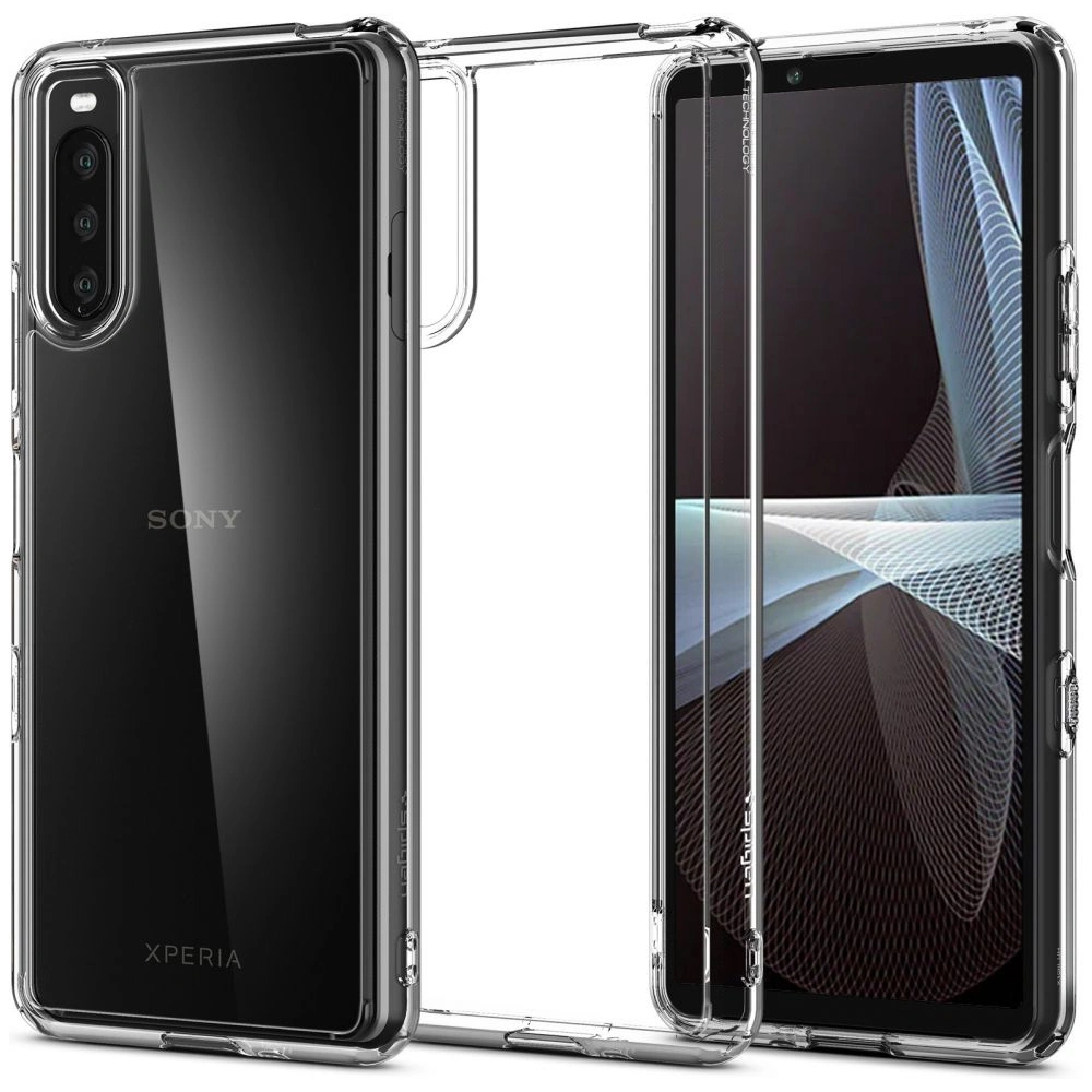 Hurtownia GSM - Etui Spigen Ultra Hybrid Sony Xperia 10 III Crystal Clear - SPN1653CL - {ean13} - Hurt