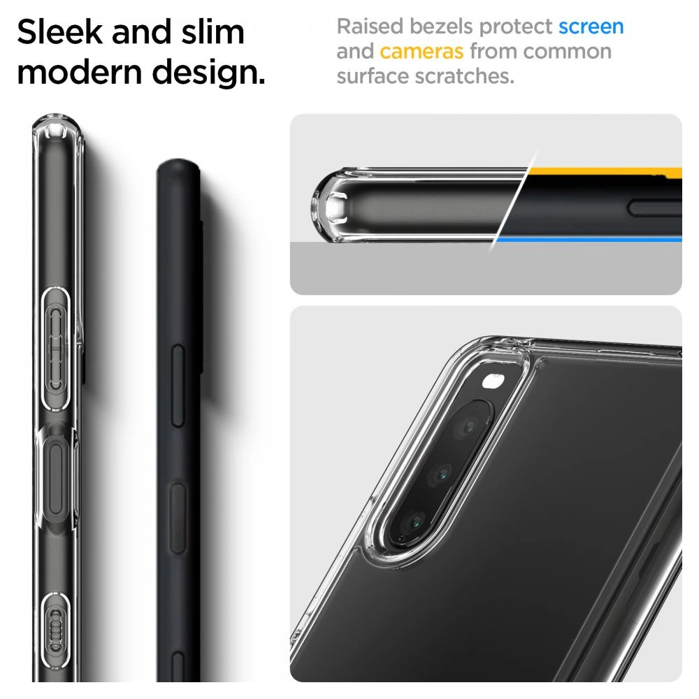 Hurtownia GSM - Etui Spigen Ultra Hybrid Sony Xperia 10 III Crystal Clear - SPN1653CL - {ean13} - Hurt