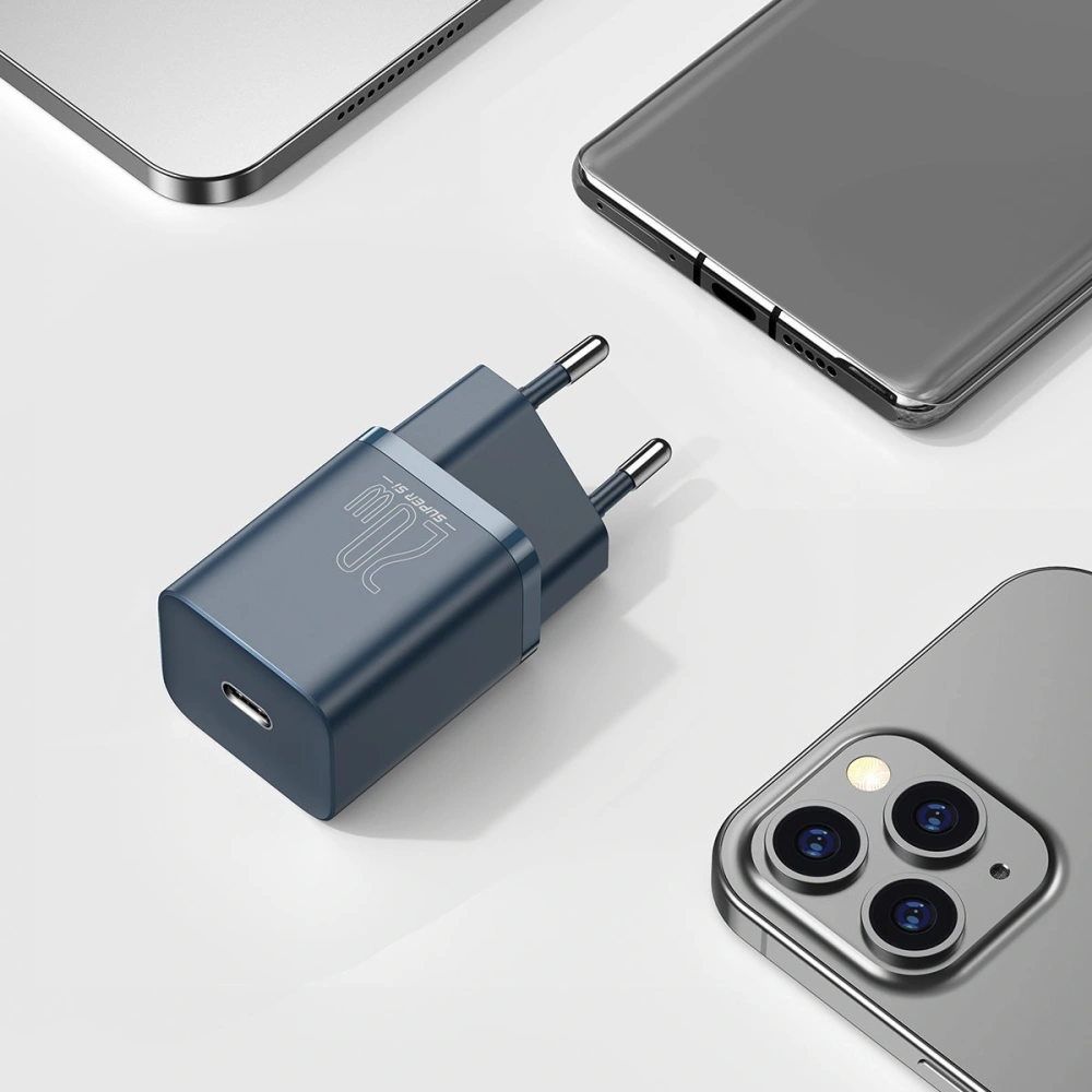 Wholesale Baseus Super Si Quick Charger 1C 20W with USB-C cable for Lightning 1m (blue) - BSU2789BLU - {ean13} - Hurt