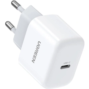 Mini ładowarka sieciowa UGREEN, USB-C, 20W, PD (biała)