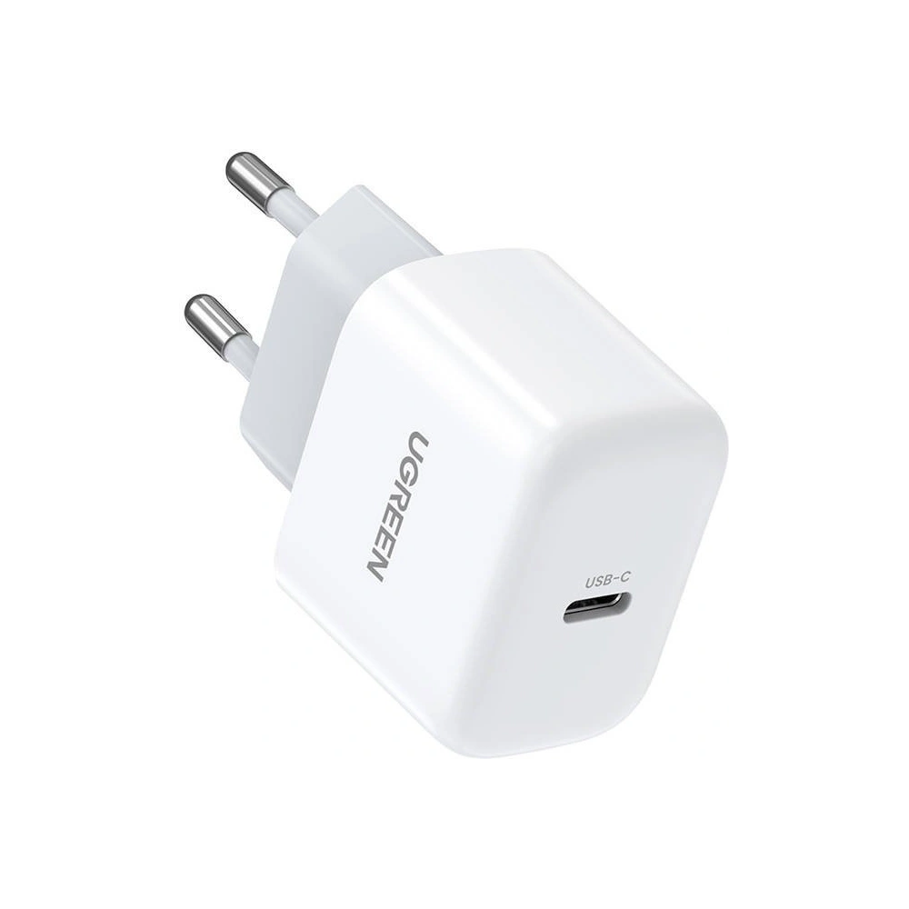 Hurtownia GSM - Mini ładowarka sieciowa UGREEN, USB-C, 20W, PD (biała) - UGR976WHT - {ean13} - Hurt